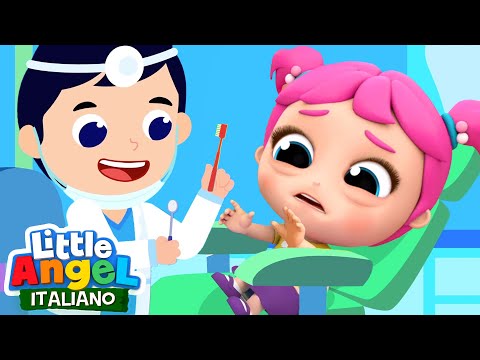 Andiamo dal dentista! 🦷👧🏻 Cartoni Animati con Gianni Piccino - Little Angel Italiano