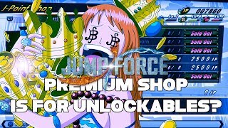 Jump Force Premium Shop Unlocks Characters?