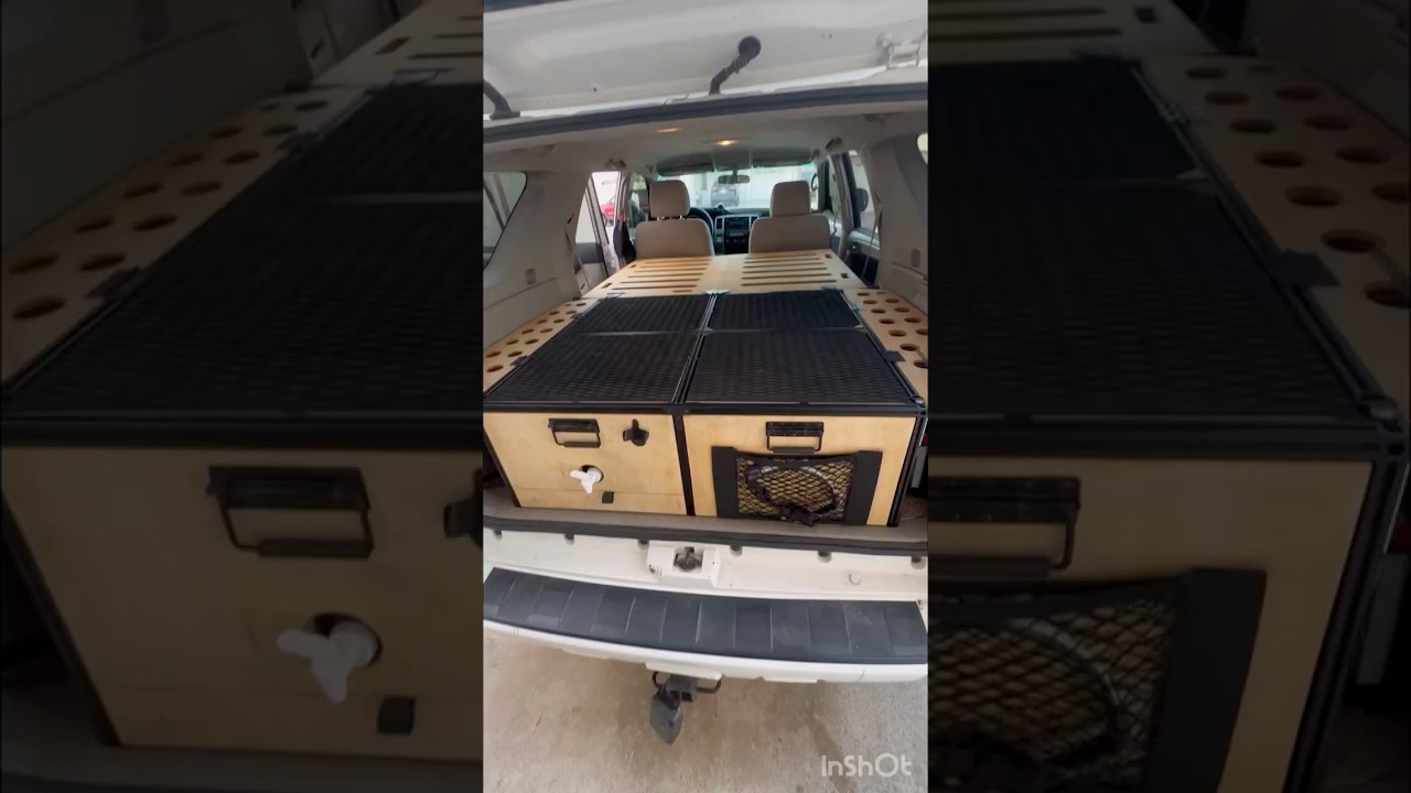 DIY 4th Gen Toyota 4Runner Drawer System Camper Conversion #4runner #4runnerlifestyle #suvcamping