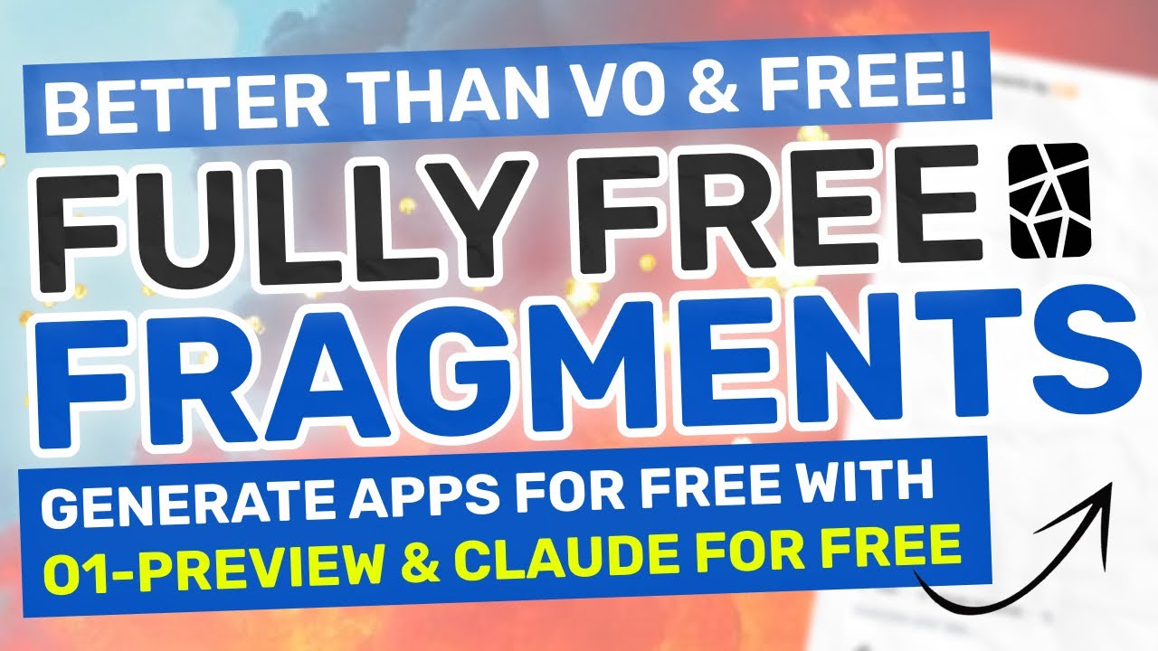 Fragments: This NEW Coding Agent can Generate Applications FOR FREE! (Better than V0 & Free)