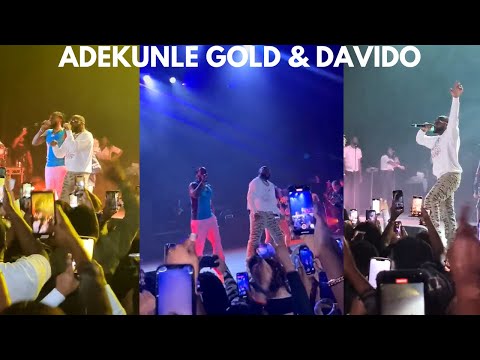 Adekunle gold and davido perform high at the O2 (02) academy brixton live