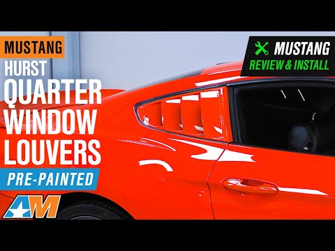 2015-2019 Mustang Hurst Quarter Window Louvers - Pre-Painted Review & Install