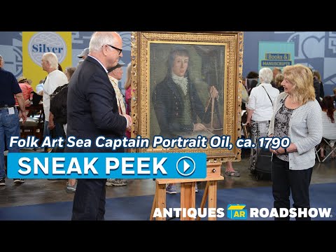 Preview: Folk Art Sea Captain Portrait Oil, ca. 1790 | Thrills & Chills | ANTIQUES ROADSHOW | PBS