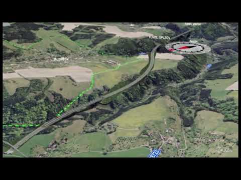 Vizualizace jižní varianty R 35  Ohrazenice - Úlibice z roku 2009