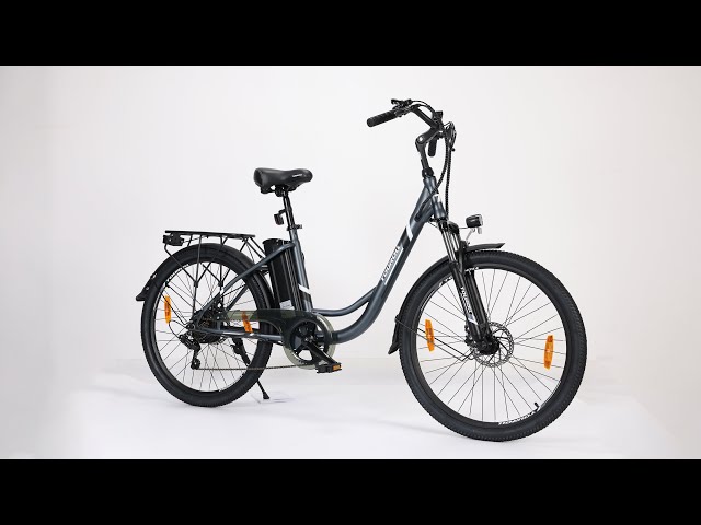 Touroll B1 Bicicleta Eléctrica 250W 40Nm Batería 561.6Wh 90km 7 Velocidades Shimano video