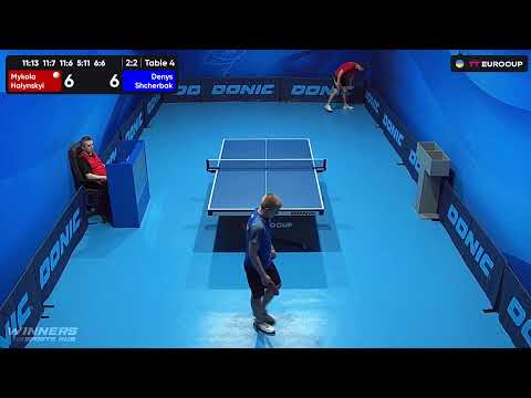 20:05 Mykola Halynskyi - Denys Shcherbak 12.07.2023 TT Euro.Cup Ukraine Star. TABLE 4