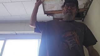 NASTY HOLE  in the ceiling repair
