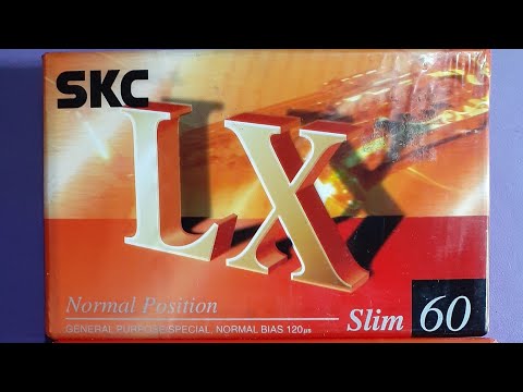 SKC LX cassette from 2001 unwrapping