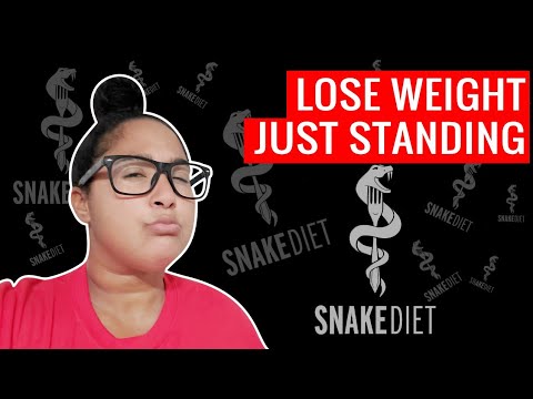 Standing snake diet!? | lose weight by just standing on this standing only diet #fatdontalk