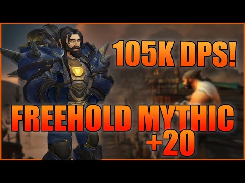 Freehold +20: 481 Arms Warrior (105k DPS) - WoW BFA 8.3 Mythic+ Dungeon S4