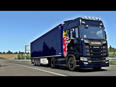 ETS2 1.38 - SCANIA S580 V8 - Trip: Kassel - Erfurt