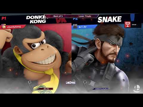Lagspike 36 - Losers Finals - BR1 AV (Snake) vs EDM | Chunky Kong (Donkey Kong)