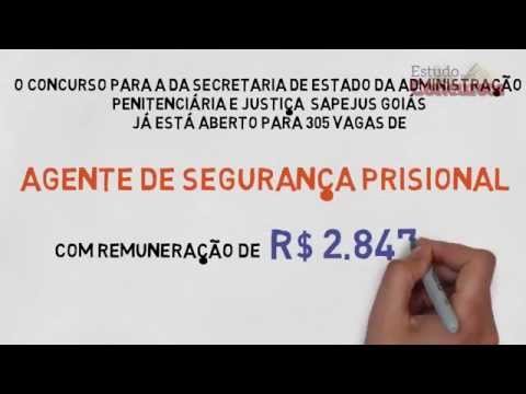 Apostila SAPeJUS GO - Agente de Segurança Prisional. Impressa e PDF