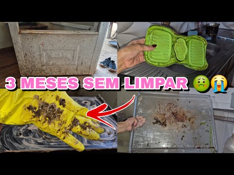 FAXINA PESADA NA CASA DO MEU PAI, 3 MESES SEM LIMPAR