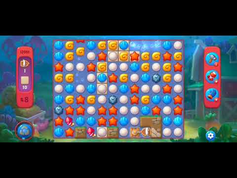 Fishdom Hard Level 12091 (with Double Lightning Booster) @choraelmin