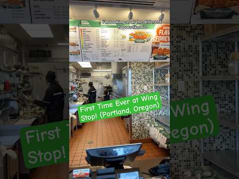 Eating at Wing Stop | First Time Ever! #wingstop #portland #oregon