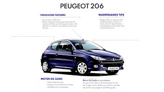 “Peugeot 206 Sahiplerinin Bilmesi Gerekenler! Kılavuz + Motor Yağı Rehberi”
