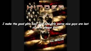 Hinder All American Nightmare Lyrics