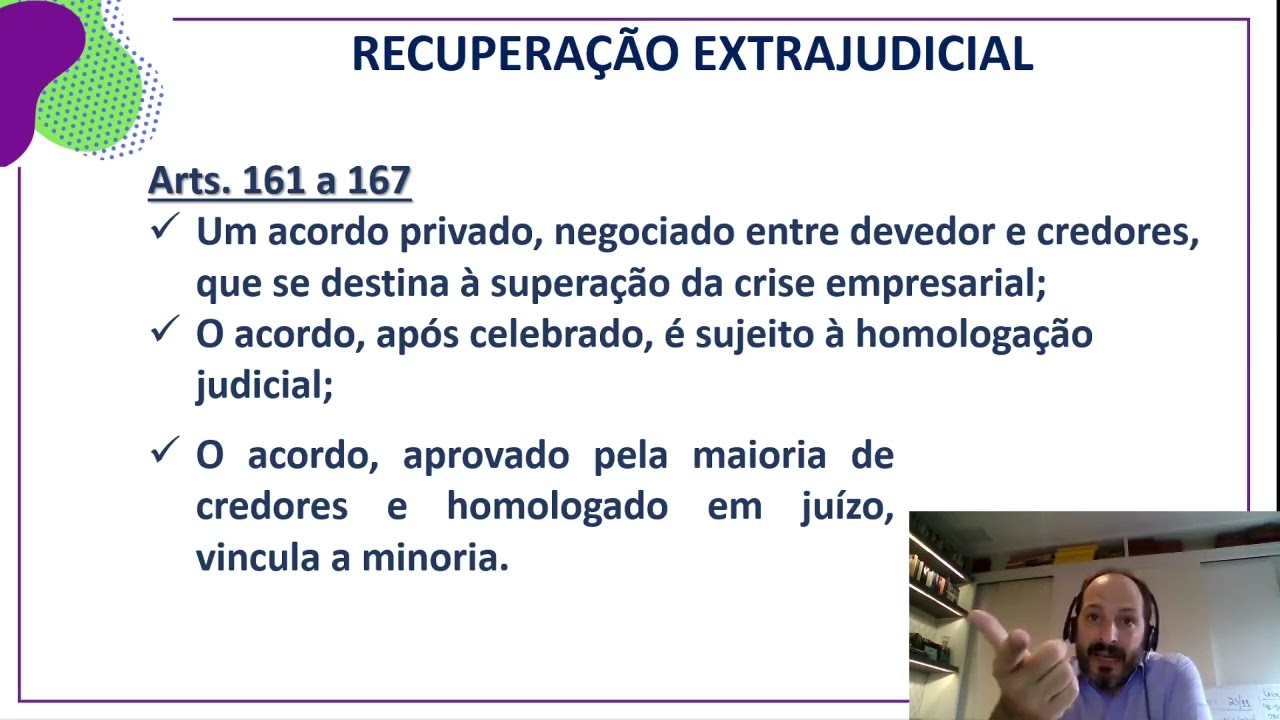 5 Recuperação Extrajudicial Aspectos Gerais e novidadeS ⚠️