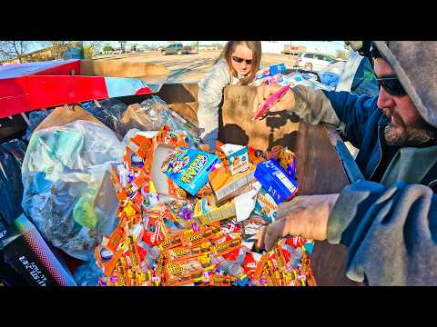 Epic Dumpster Diving Adventure  Incredible Food Finds And Surprising Hauls!!