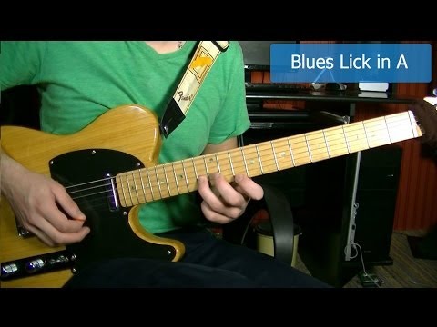 Blues Lick in A Guitar Lesson