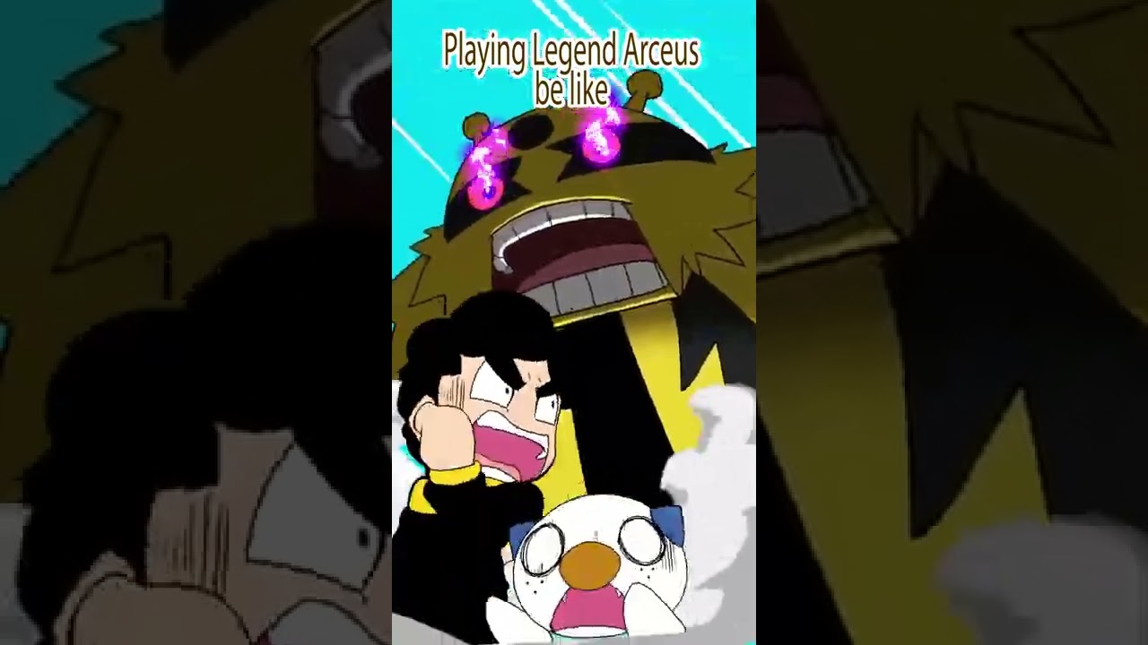 Playing Legend Arceus be like #shorts