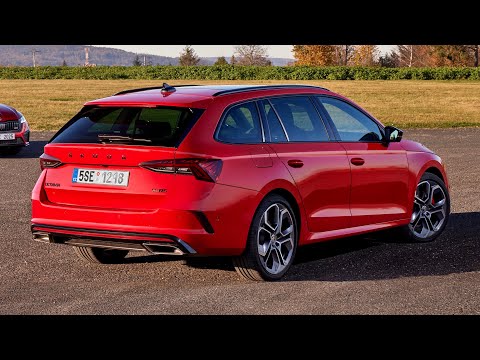 Neuer Skoda OCTAVIA RS Combi (2021) - ERSTER BLICK, außen innen & FAHREN (Auspuffgeräusch)