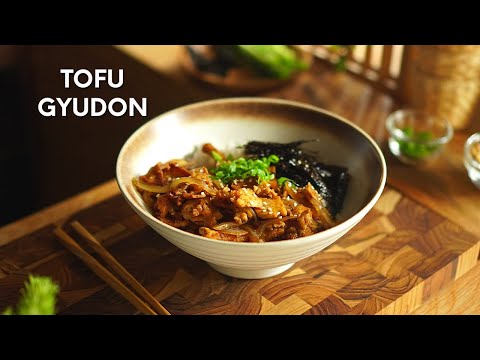 How to cook Tofu Gyudon | Easy Tofu Gyudon Recipe