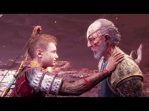 Atreus kills Odin | Odin's Death Scene - God of War Ragnarok