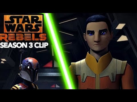 Star Wars Rebels: Season 3 Clip - Ezra's New Lightsaber [1080p]