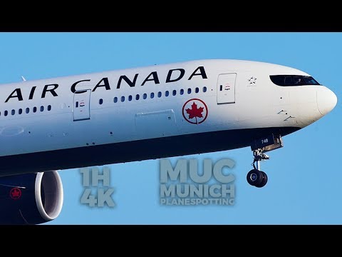 1 HOUR Landings at Munich Airport MUC - 4K AMAZING