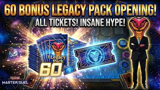 Yu-Gi-Oh! Master Duel Opening 60 Legacy Pack Tickets!