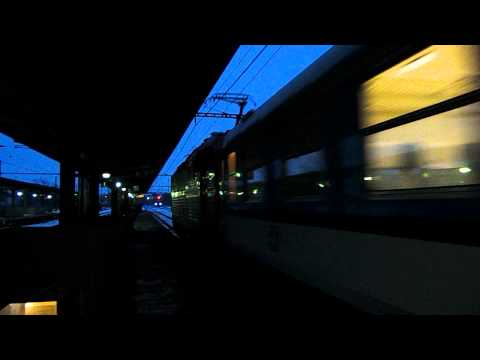 Příjezd vlaku R 607 Ohře (ČD 363.084) - Most, 13. 3. 2013