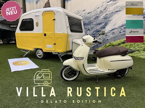 Niewiadow N126D bunter Retro Wohnwagen 750Kg, Minicamper für E-Auto geeignet, SENSATION ab*€11.595,-