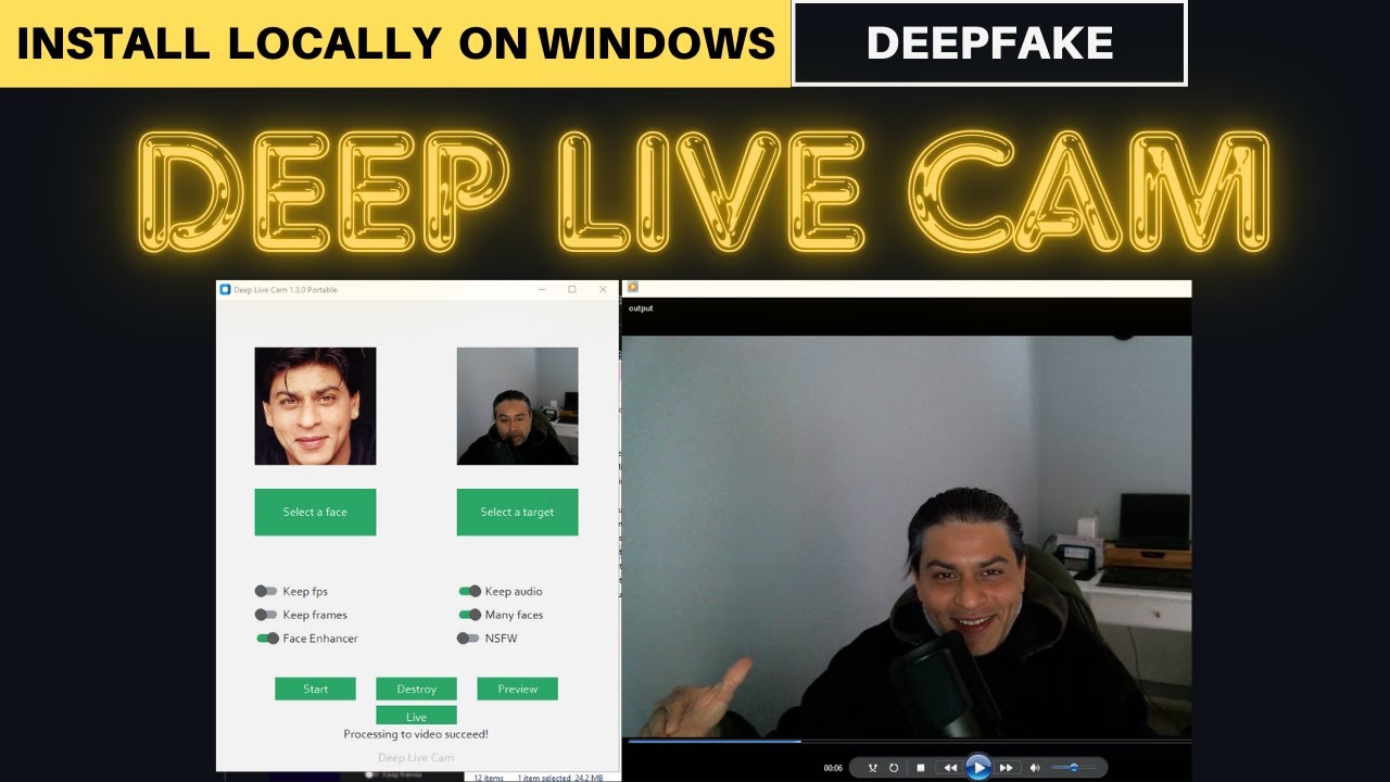 Install Deep Live Cam Locally for Realtime Face Swap