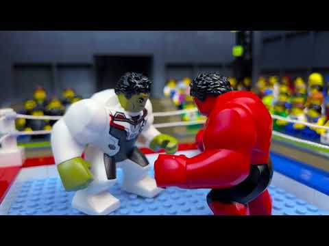 Hulk vs Red Hulk 💥 lego Superhero 🔴 Lego Stop Motion Animation