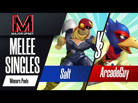 Salt (Captain Falcon) vs ArcadeGuy (Falco) - Melee Singles Winners Pools - MAJOR UPSET