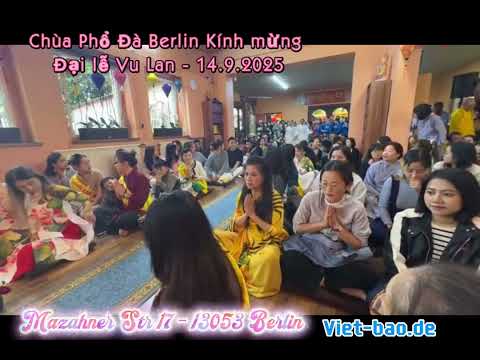 KÍNH MỪNG LỄ VU LAN TẠI CHÙA PHỔ ĐÀ BERLIN