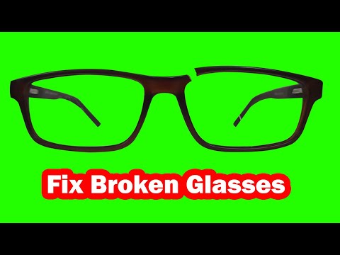 How to fix broken glasses at home