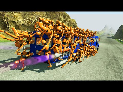 BeamNG DRIVE - Indian City BUS Crashes 8  @CrashTherapy