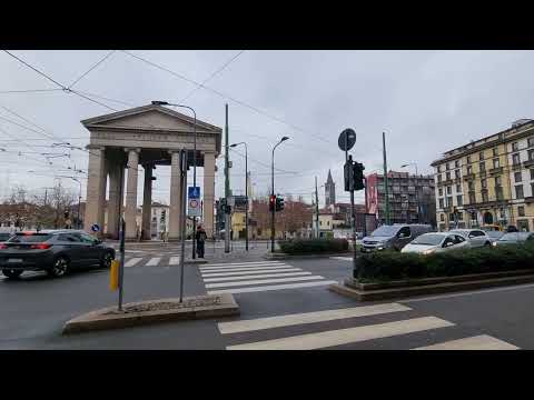 Milão Arco di Porta Ticinese #milan #january2022 #citywalk #ArcodiPortaTicinese