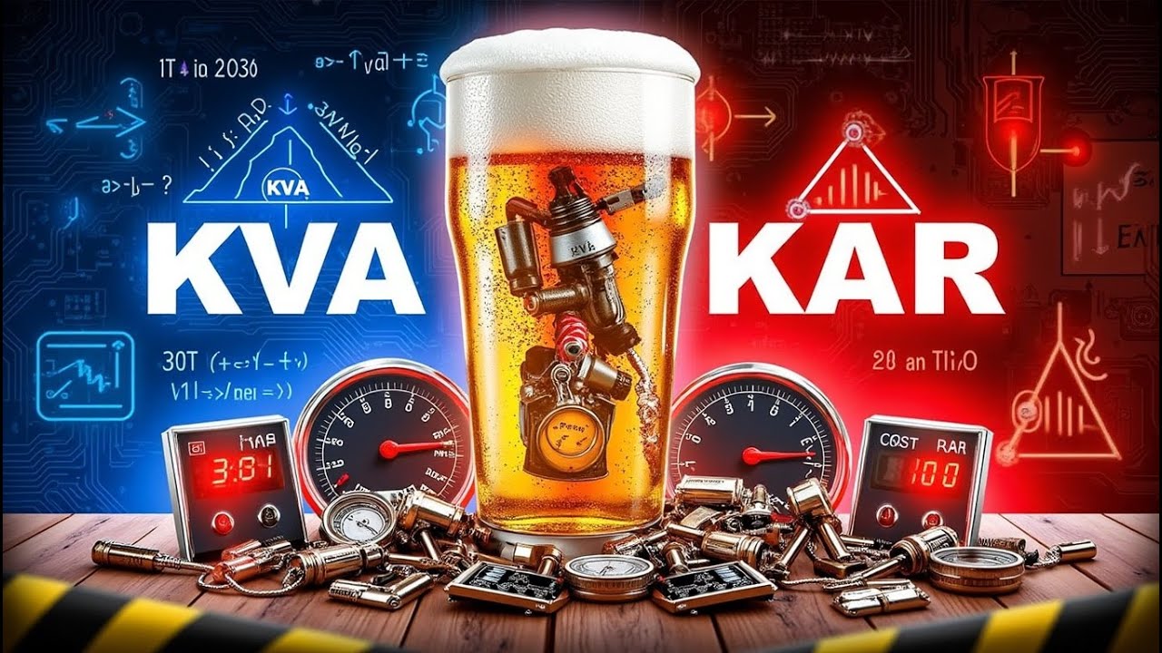 O QUE É FATOR DE POTÊNCIA, KVA, KW E KVAR | DEFINITIVO COM CERVEJA