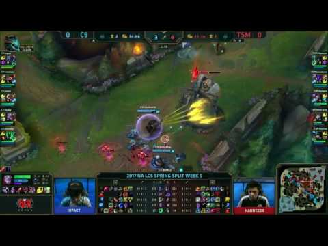 C9 Jensen Corki VS TSM Bjergsen Orianna Game 1 Highlights   2017 NA LCS Spring W5D2