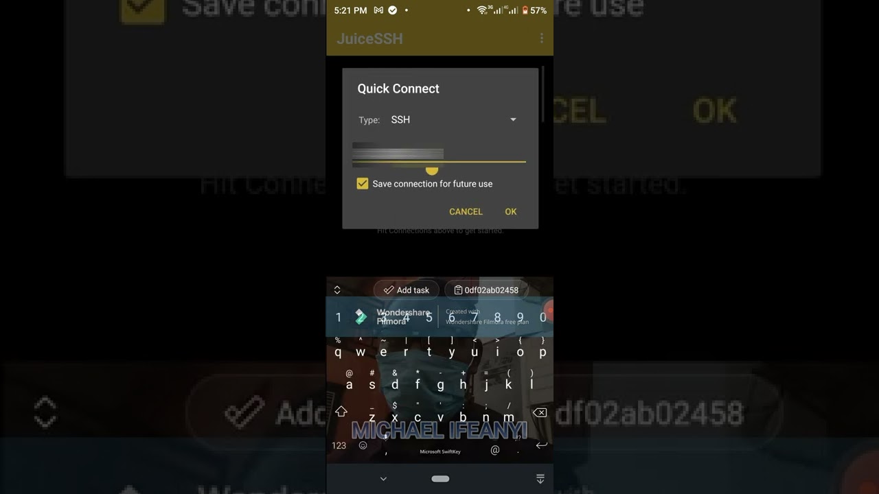 How to run SSH Command using Android Phone