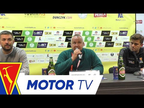 Konferencja prasowa po meczu Motor Lublin - Wisła Sandomierz