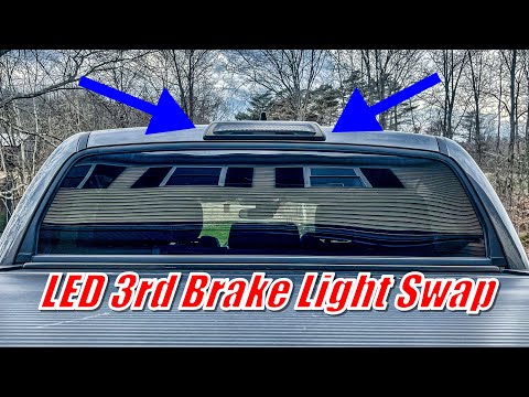 How To Install LED 3rd Brake Light Assembly, It's Very Simple To Do!...2020 Toyota Tundra Platinum
