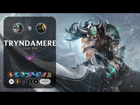 Tryndamere Top vs Gangplank - KR Master Patch 13.5