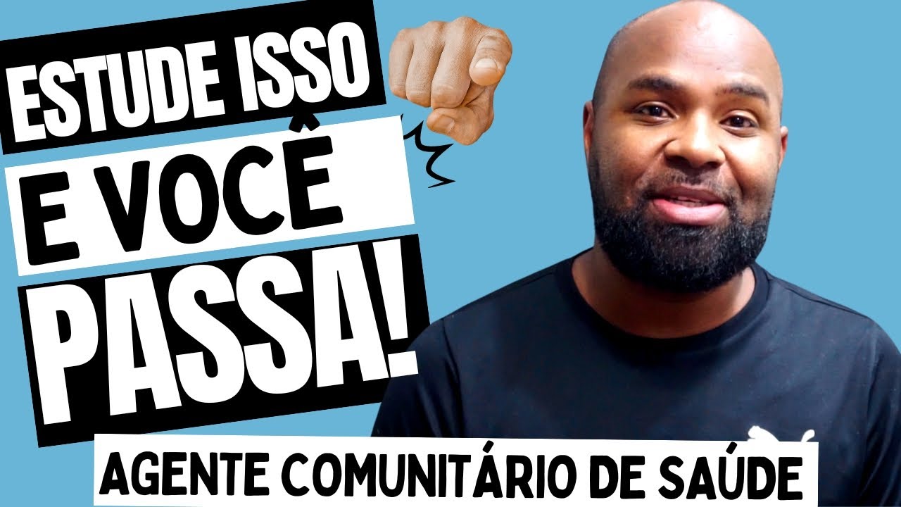 O Que Estudar Para O Concurso de Agente Comunitário de Saúde ACS