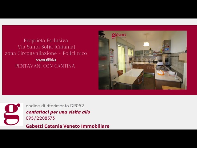 Pentavani con cantina a Catania in via Santa Sofia