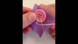 How to sew a button sew 🧵 🪡